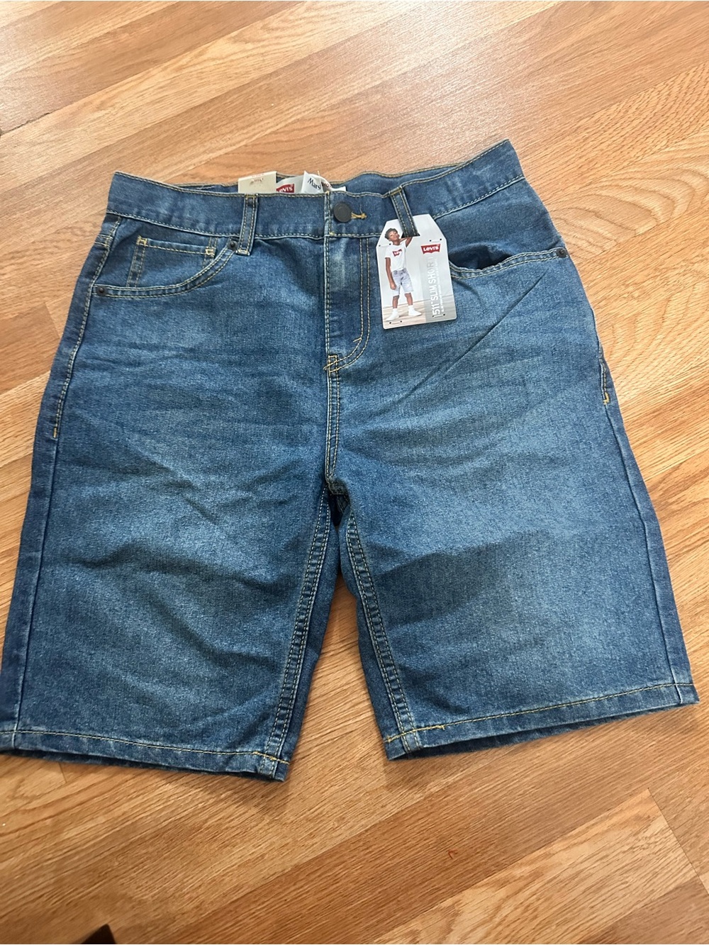 Levi's Slim Short Denim Jeans in Blue